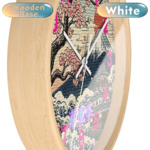 'Marks' Wall Clock wooden white 'Mary' Wall Clock wooden white