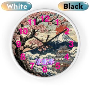 'Mary' Wall Clock white black 'Mary' Wall Clock white black