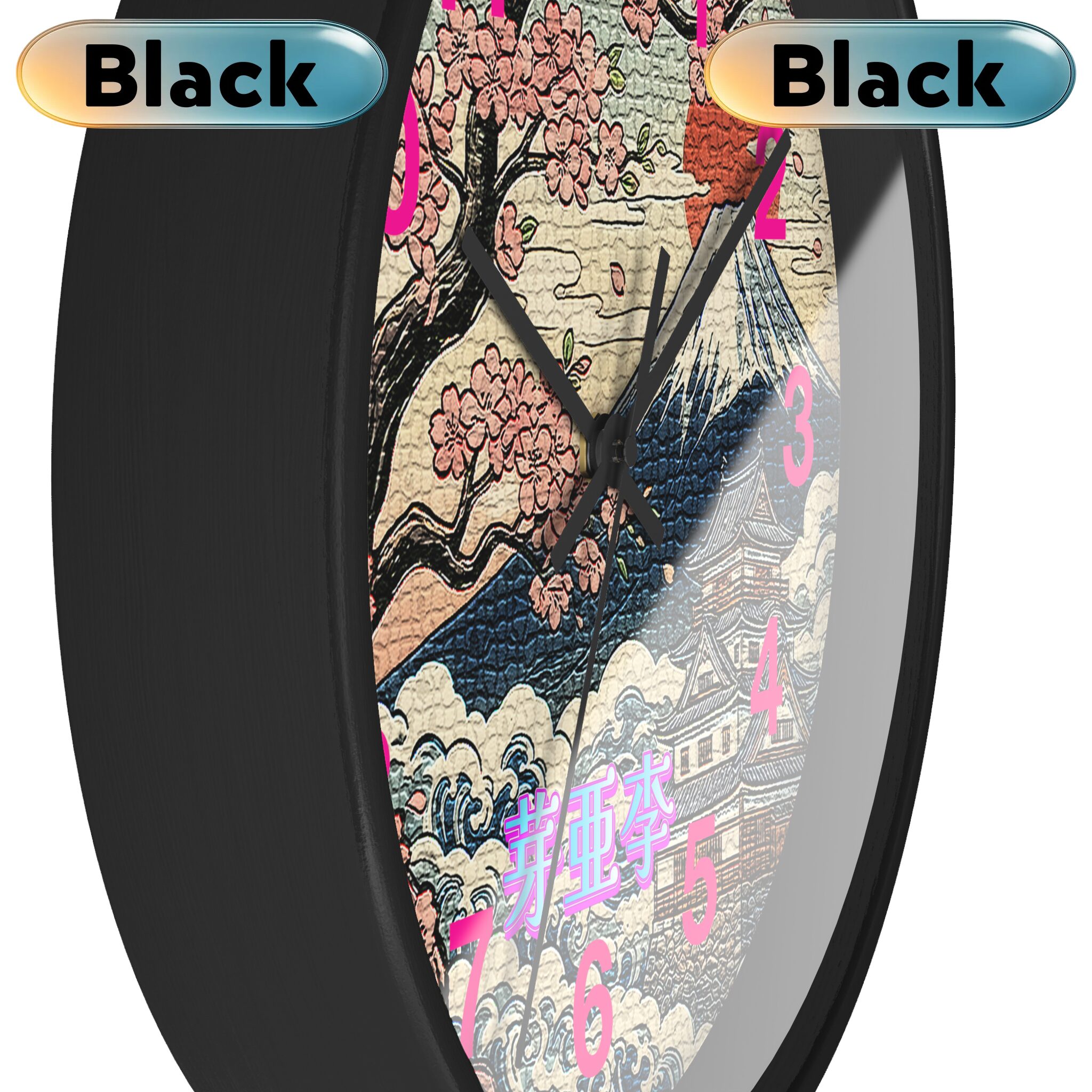 'Mary' Wall Clock black black 'Mary' Wall Clock black black