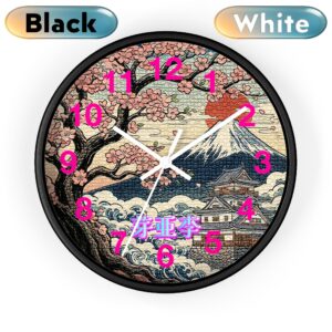 'Mary' Wall Clock black white 'Mary' Wall Clock black white