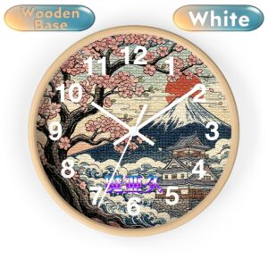 'Mark' Wall Clock wooden white 'Mark' Wall Clock wooden white