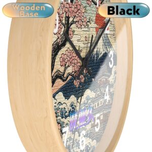'Mark' Wall Clock wooden black 'Mark' Wall Clock wooden black