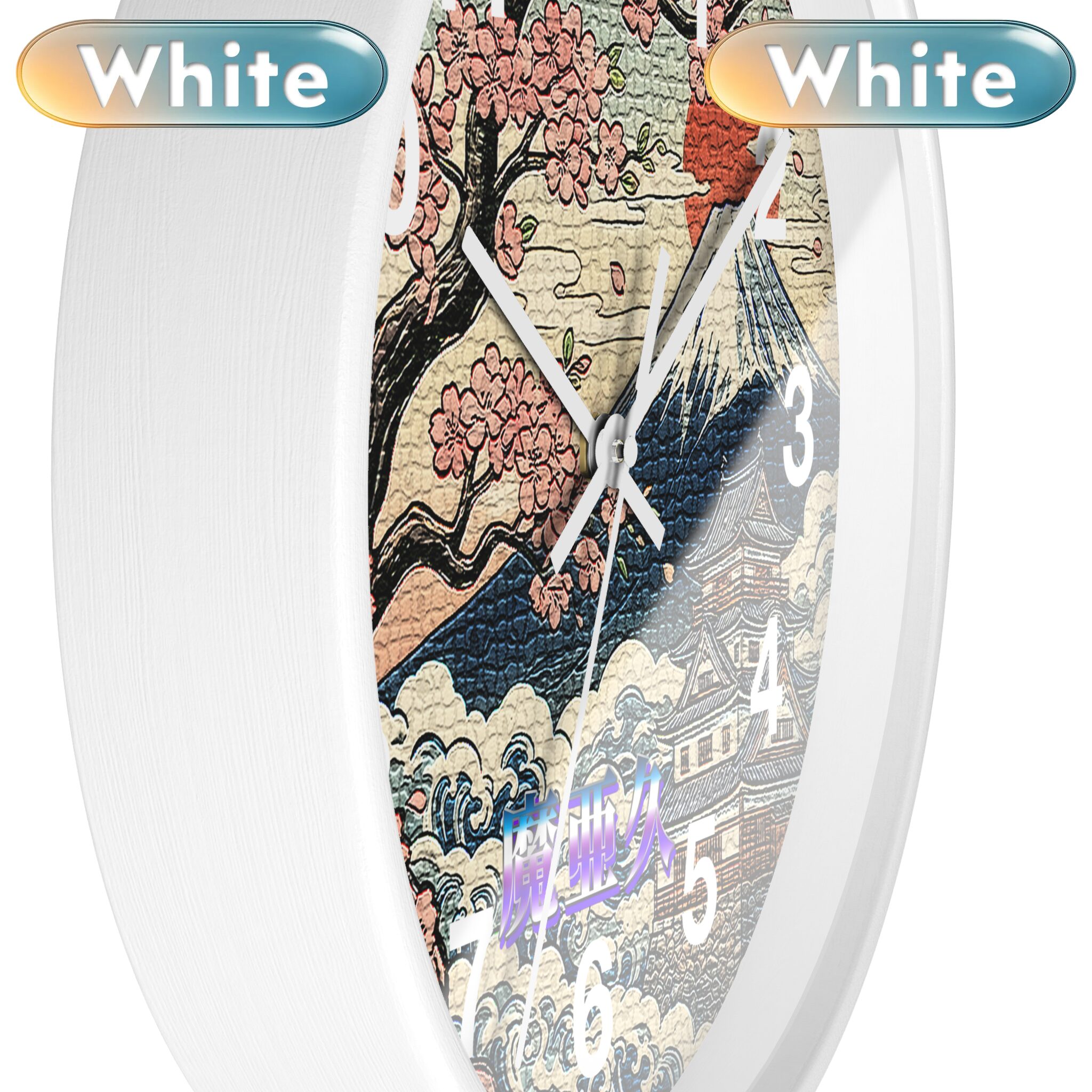 'Mark' Wall Clock white white 'Mark' Wall Clock white white