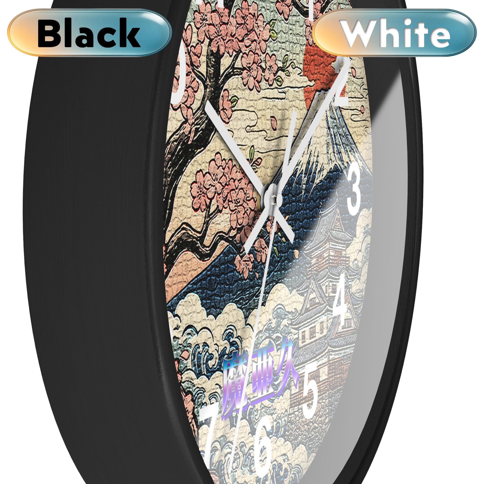 'Mark' Wall Clock black white 'Mark' Wall Clock black white