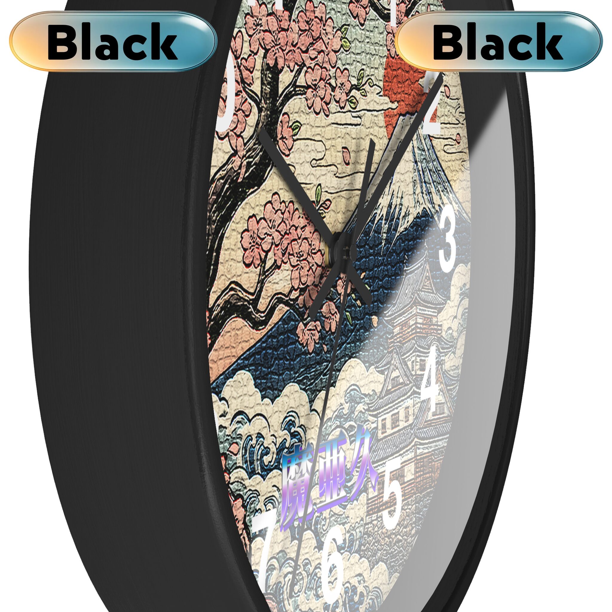 'Mark' Wall Clock black black 'Mark' Wall Clock black black